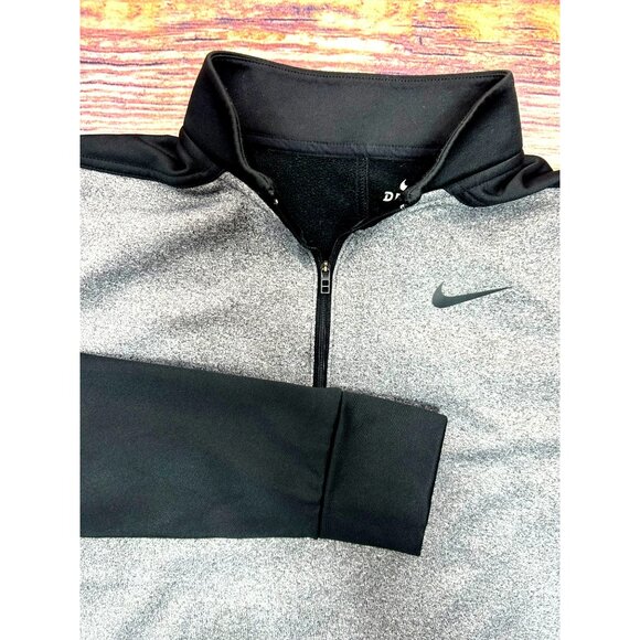 Nike Dri-Fit Men's Half-Zip Pullover Gray Top‎ Medium - Picture 3 of 6